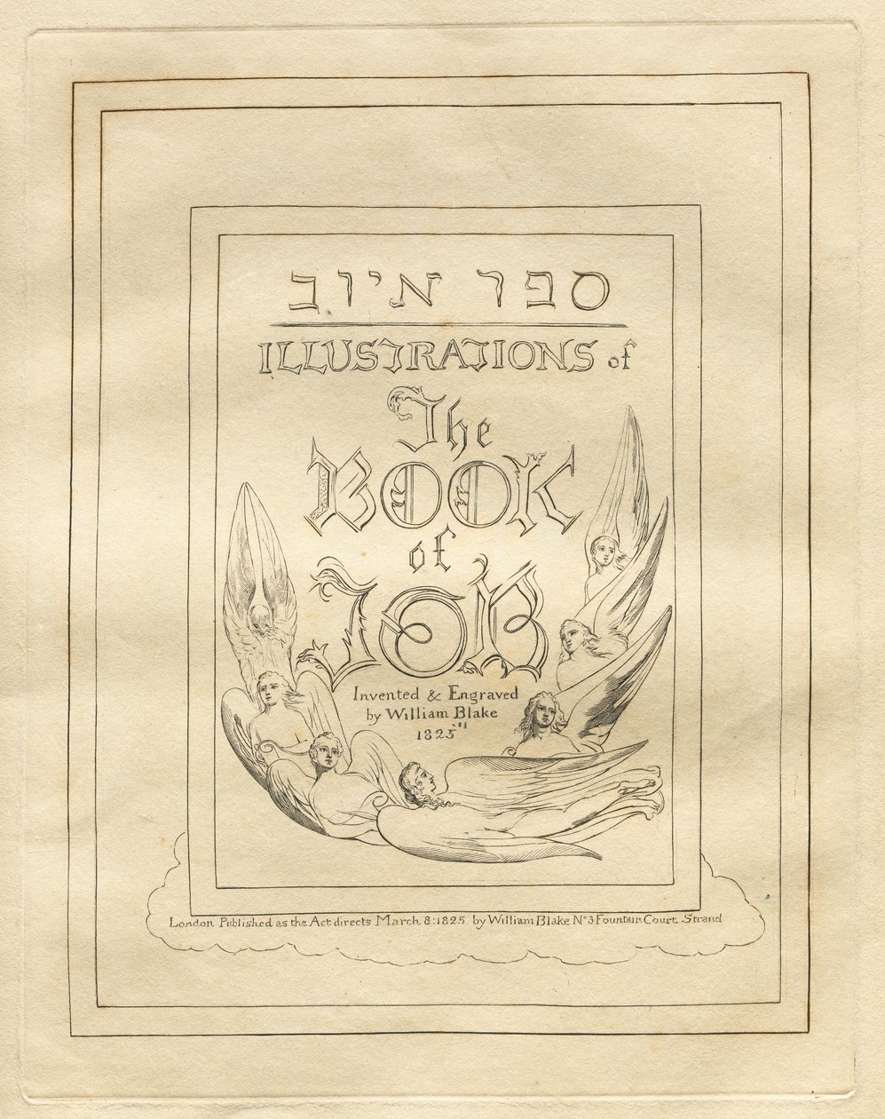 Jobs bok: Tittelside av William Blake