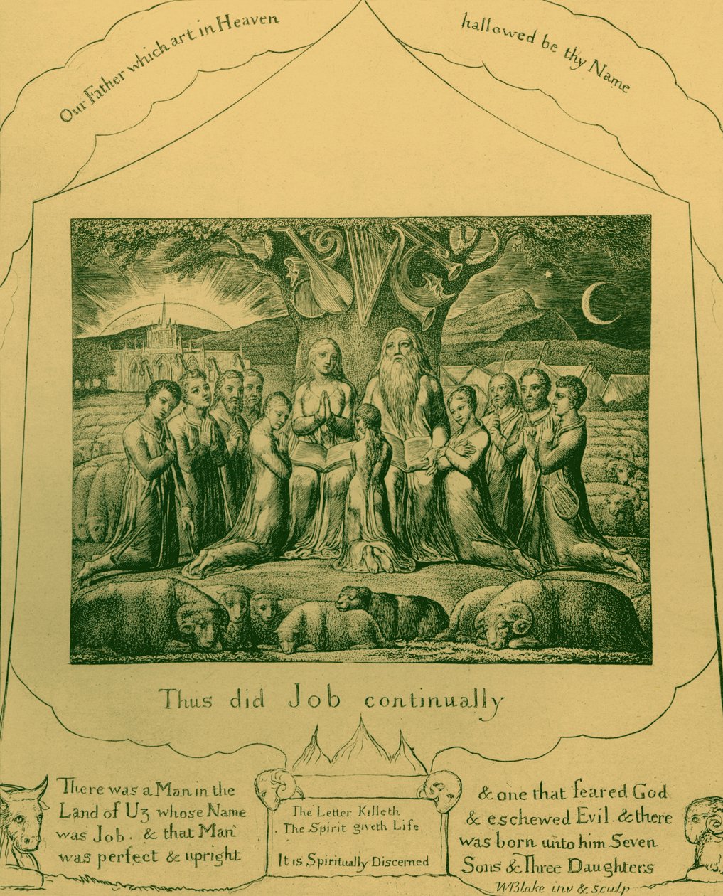 The Book of Job-illustrasjoner av William Blake av William Blake