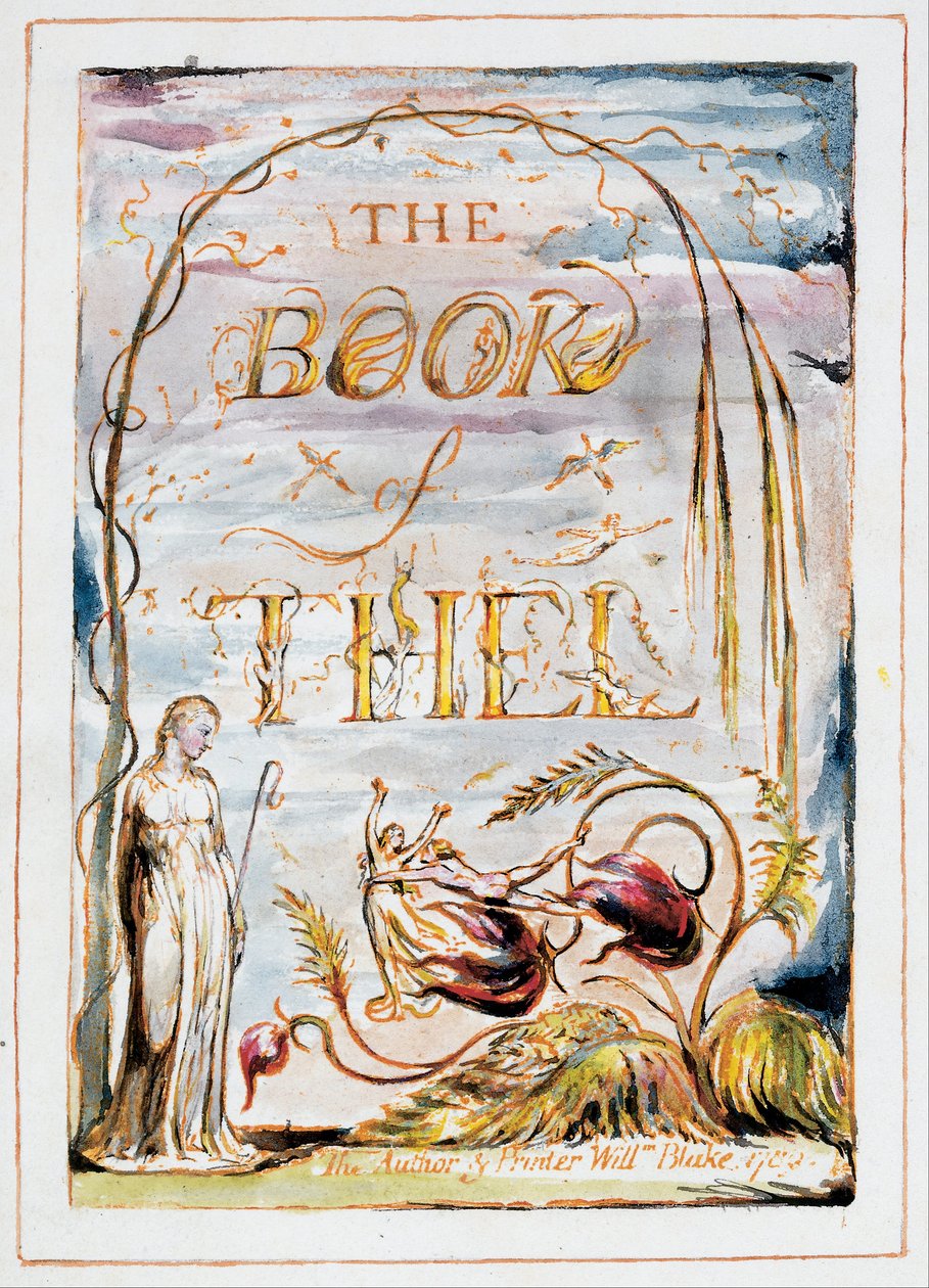 The Book of Thel (frontispice) av William Blake