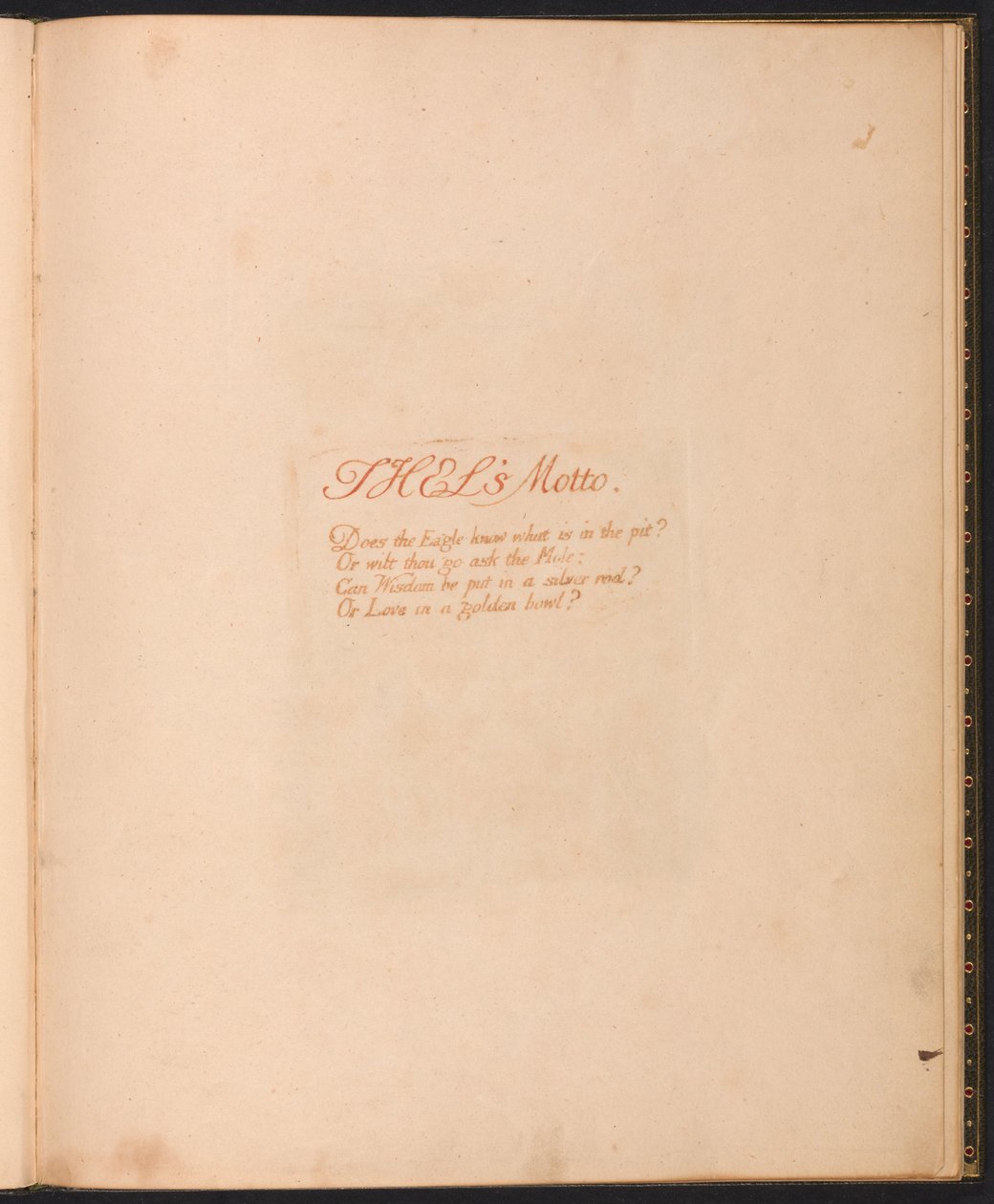 The Book of Thel, Plate 1, Thels Motto... av William Blake