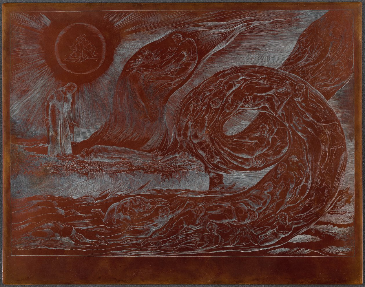 De lystnes krets: Paolo og Francesca av William Blake