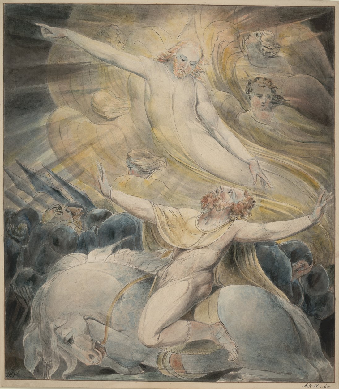The Conversion of Saul, ca.1800 av William Blake