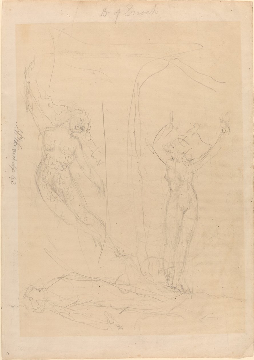 Menneskenes datter blir en sirene av William Blake
