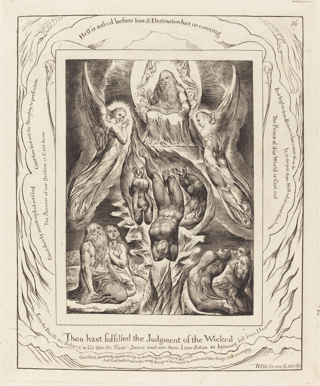 Satans fall av William Blake