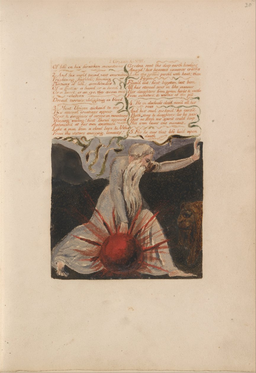 The First Book of Urizen, Bentley Copy A av William Blake