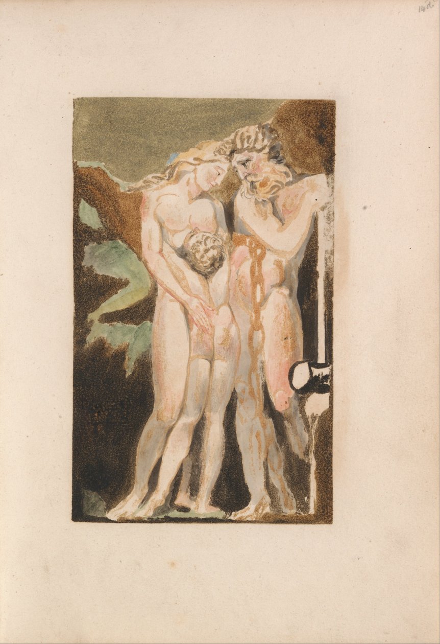 Den første boken til Urizen, plate 18 (Bentley 21) av William Blake