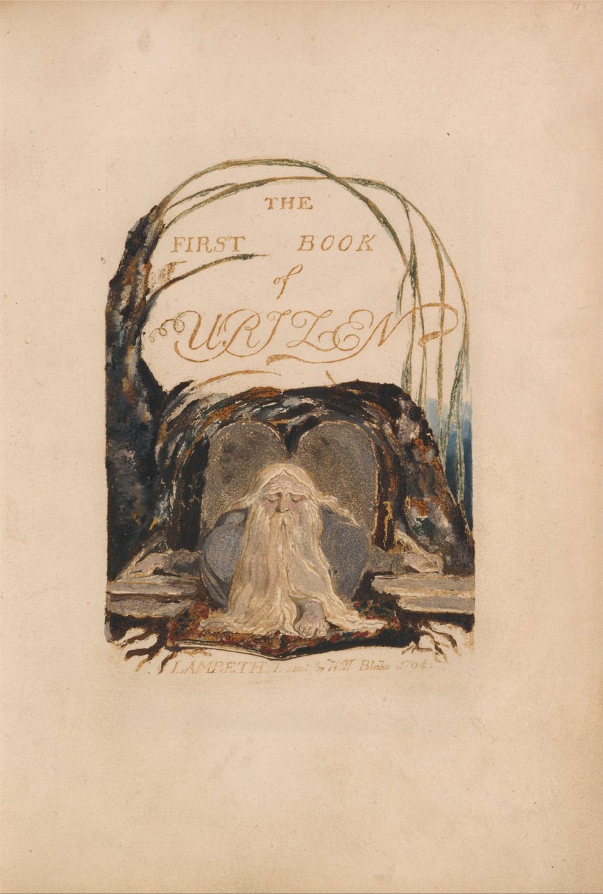 Den første boken til Urizen, plate 1 av William Blake