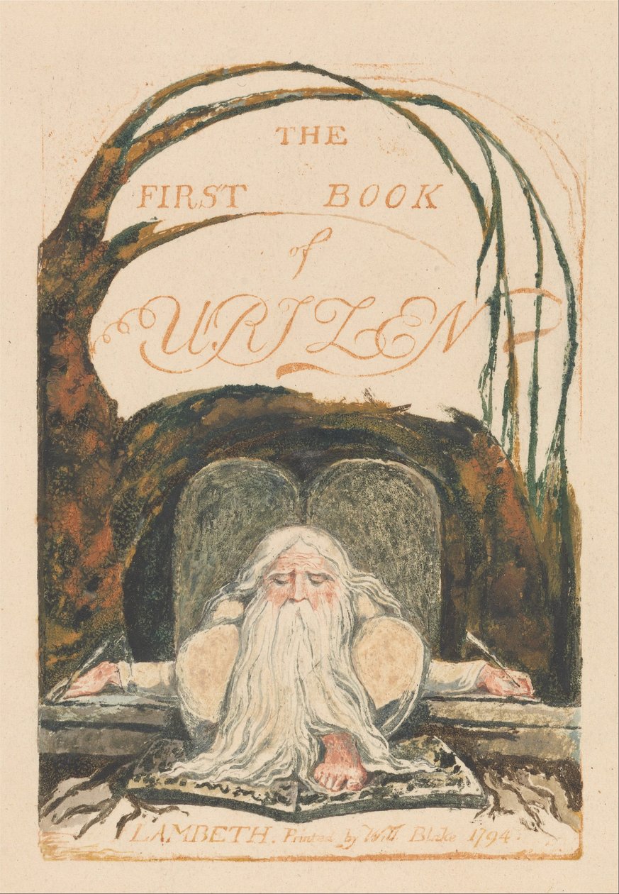 Urizens første bok, Plate 1, Urizens første bok. (Bentley 1) av William Blake