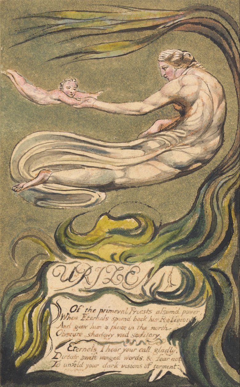 The First Book of Urizen, Plate 2(b), Preludium (Bentley 2b) av William Blake
