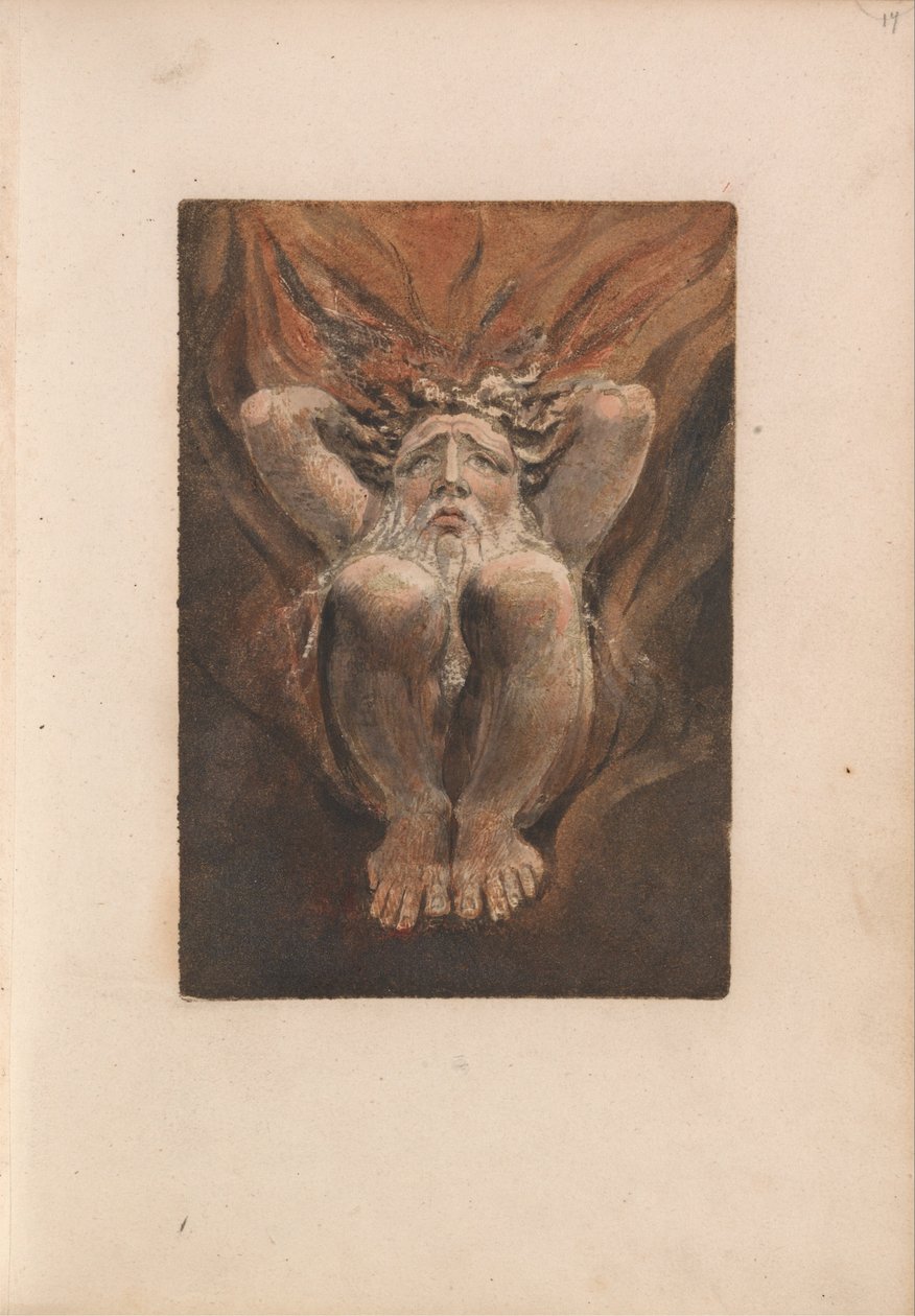 Den første boken til Urizen, plate 21 (Bentley 16) av William Blake