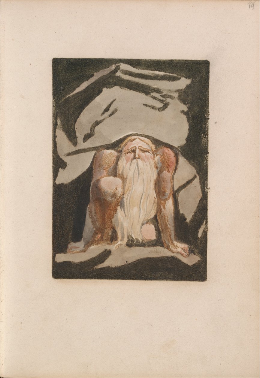 Den første boken til Urizen, plate 23 (Bentley 9) av William Blake