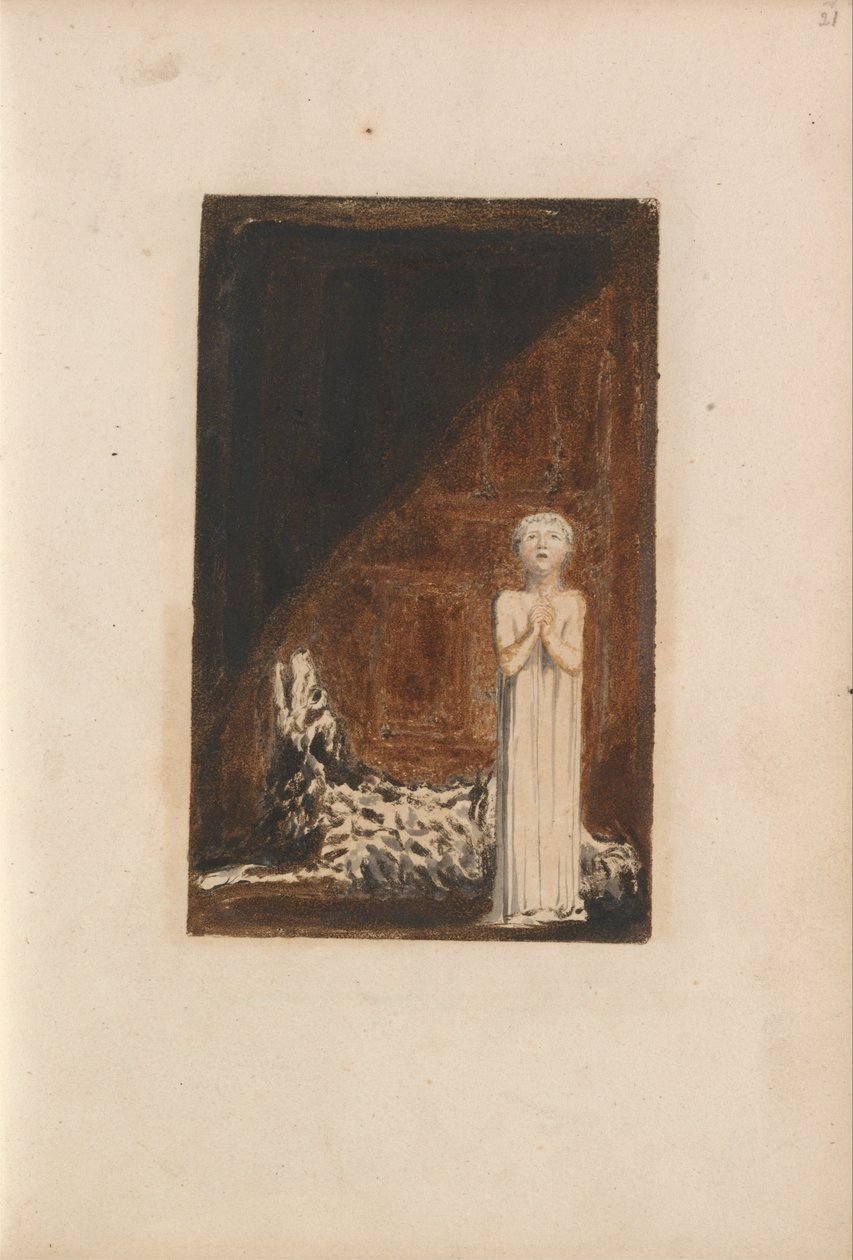 Den første boken til Urizen, plate 25 (Bentley 26) av William Blake