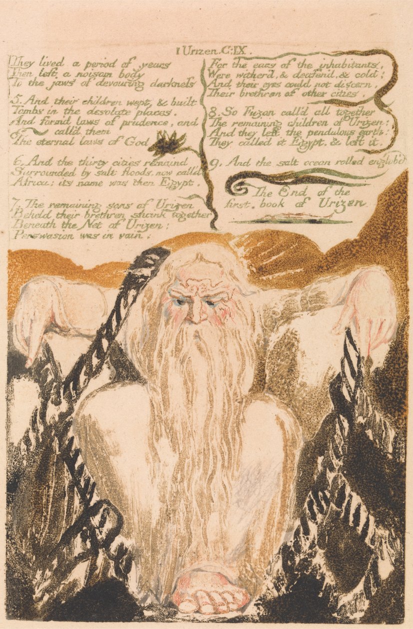 Den første boken til Urizen, Plate 25, De levde en periode på år. . . . (Bentley 28) av William Blake