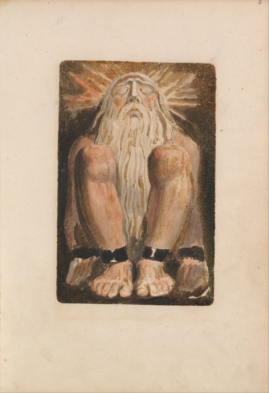 Den første boken til Urizen, plate 3 (Bentley 22) av William Blake