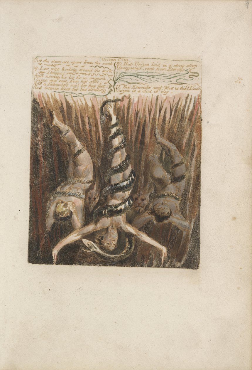 Den første boken til Urizen, plate 7, 