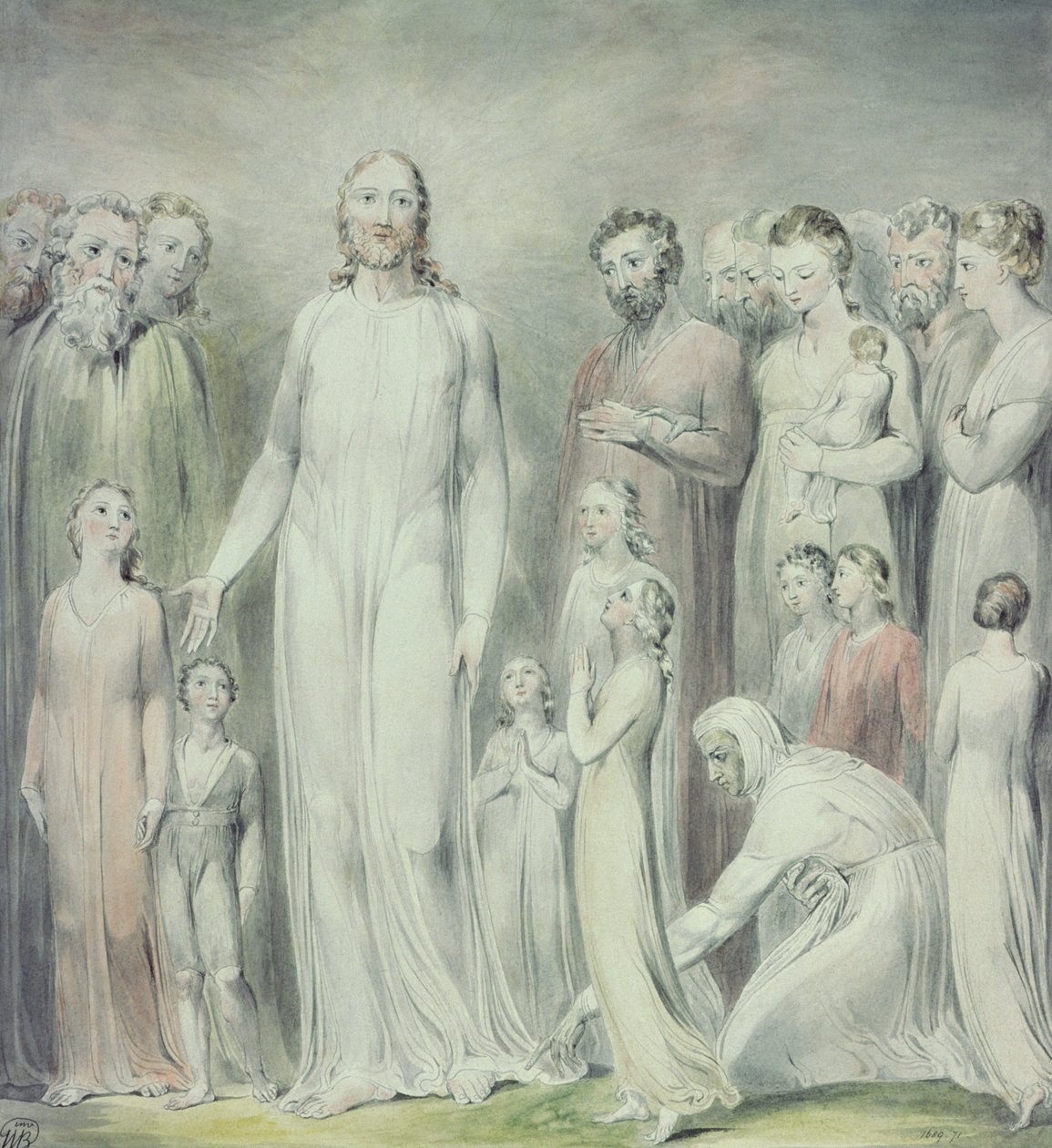 Helbredelsen av kvinnen med bloduttak av William Blake