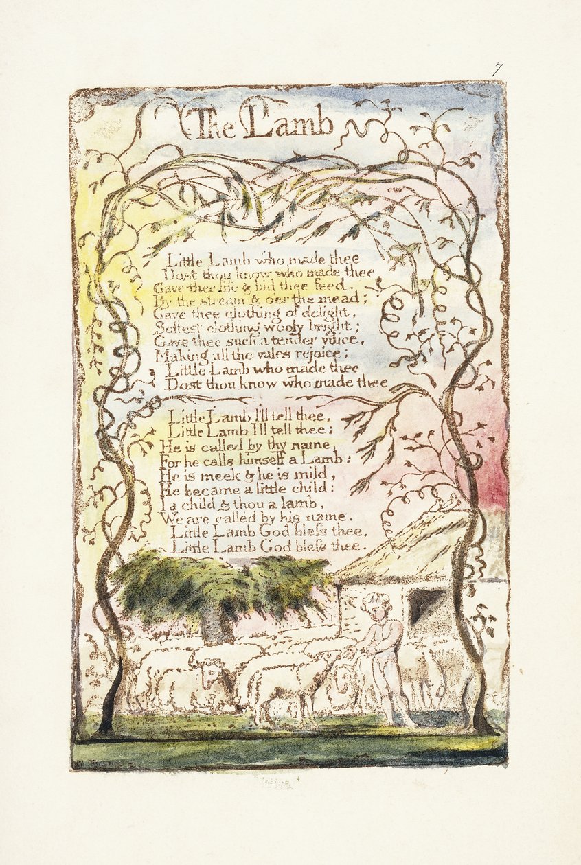 Lammet, 1789 av William Blake