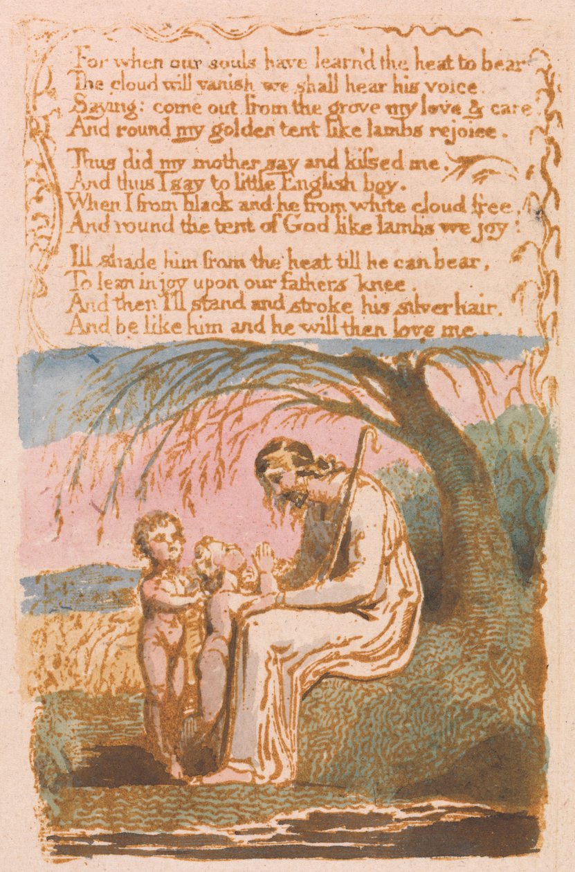 Der kleine schwarze Junge (Platte 30) av William Blake