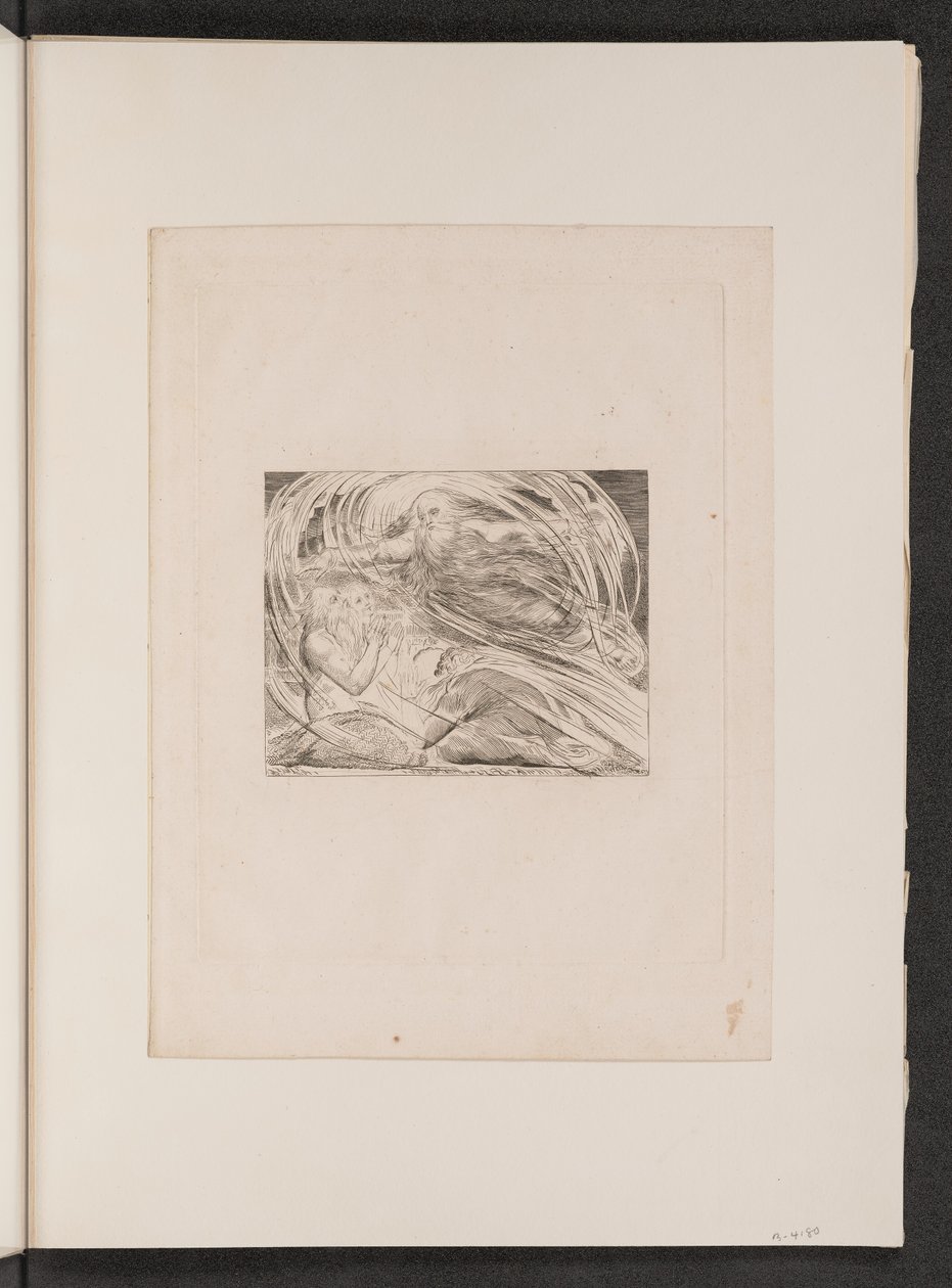 Herren svarer jobb ut av virvelvinden, 1825. av William Blake