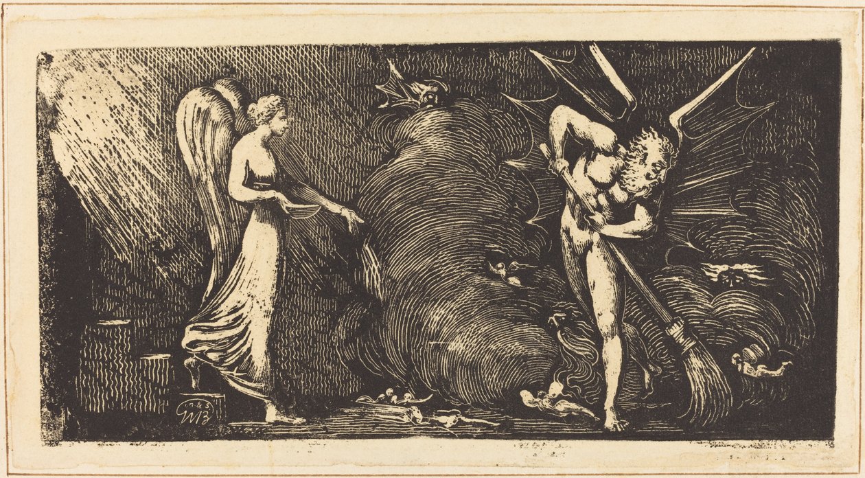 Mannen som feier tolkestuen av William Blake