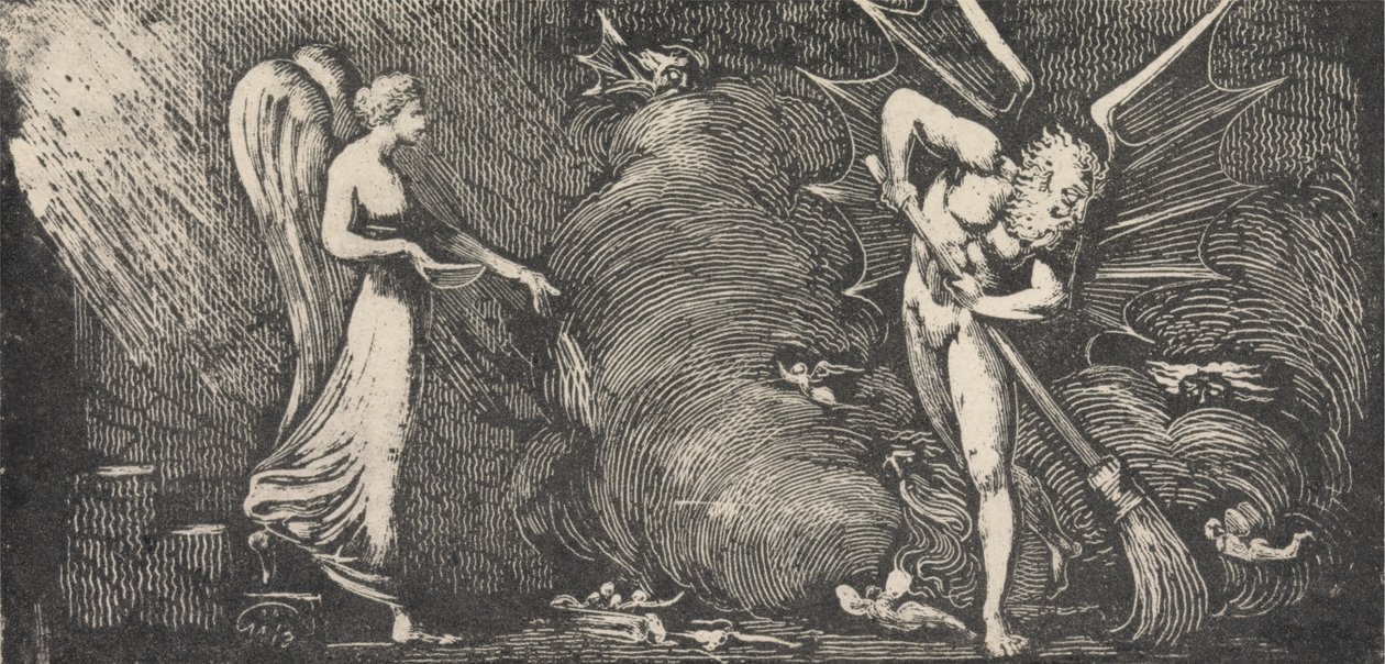 Mannen som feier tolkestuen av William Blake