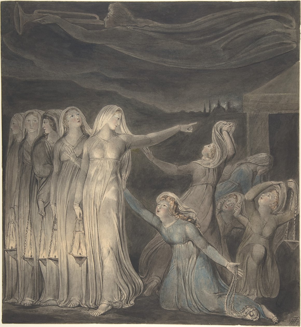Lignelsen om de kloke og de uforstandige jomfruene av William Blake