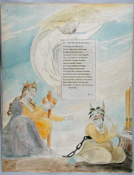 'The Progress of Poesy', design 48 fra 'The Poems of Thomas Gray' av William Blake