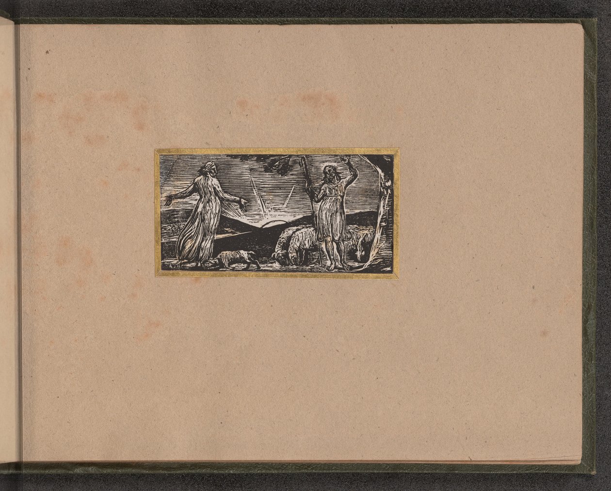 Thenot protesterer med Colinet, 1821. av William Blake