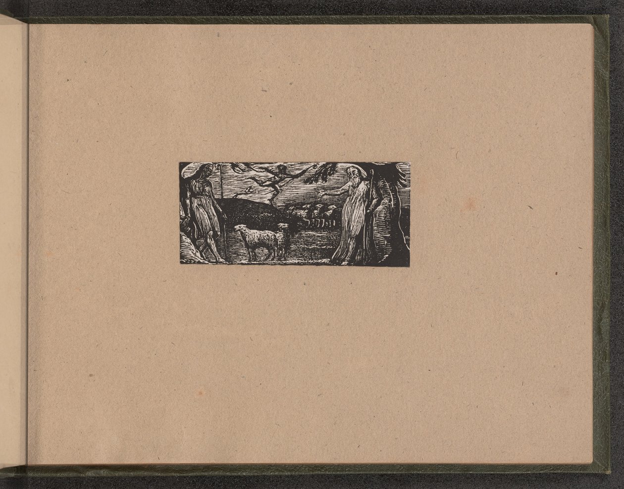Thenot protesterer med Colinet, Lightfoot i bakgrunnen, 1821. av William Blake