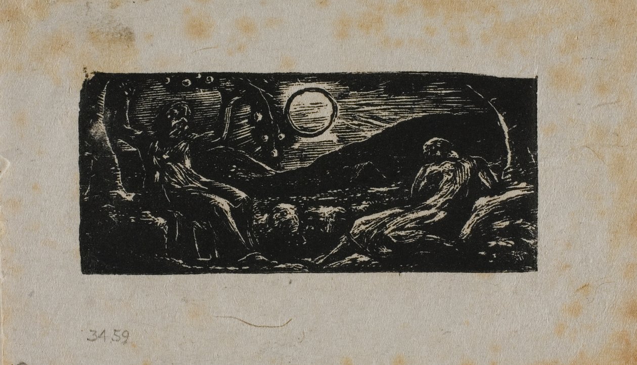 Thenot Under Fruit Tree, fra The Pastorals of Virgil av William Blake