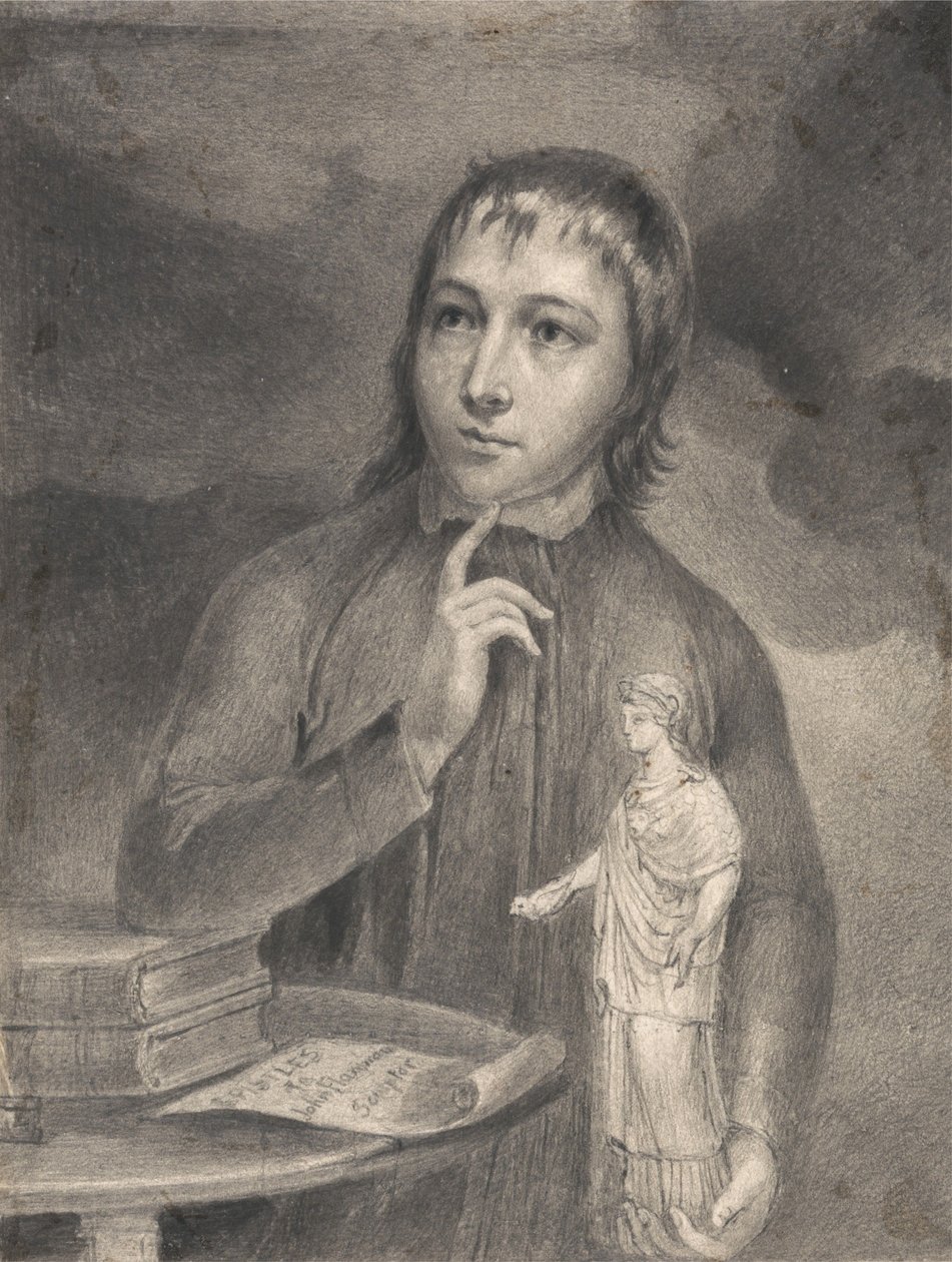 Thomas Alphonso Hayley, tegning i halvfigur av William Blake