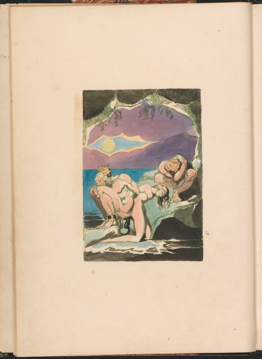 Visions of the Daughters of Albion, Plate 1, Frontispice av William Blake