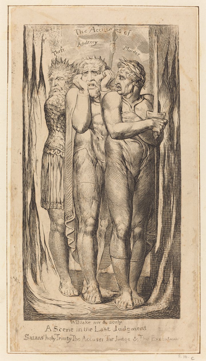 Krig (anklagerne for tyveri, utroskap, mord) av William Blake