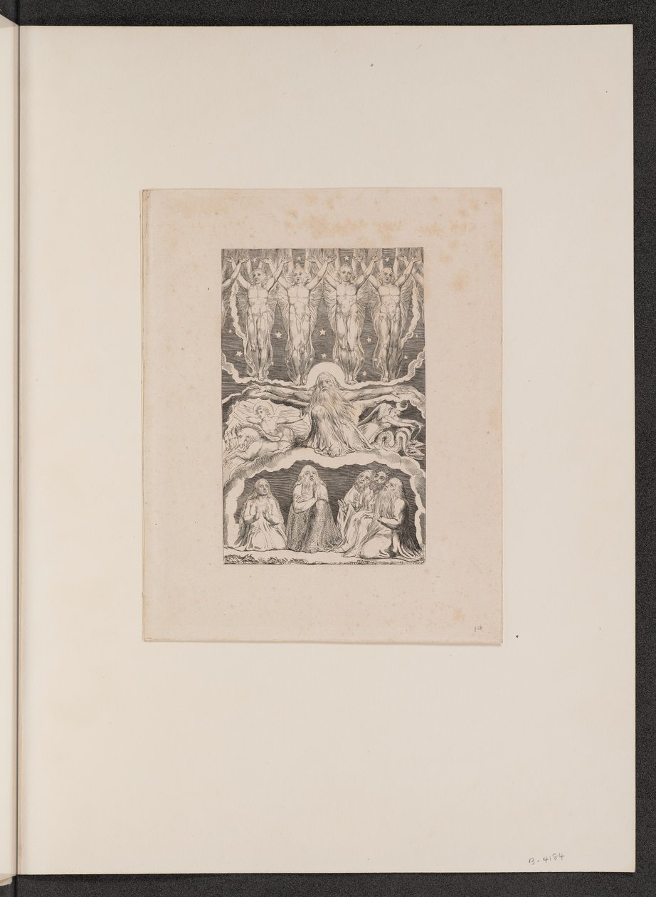 Da morgenstjernene sang sammen, 1825. av William Blake
