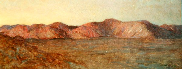 Desert of El Kab, Afterglow av William Blake Richmond
