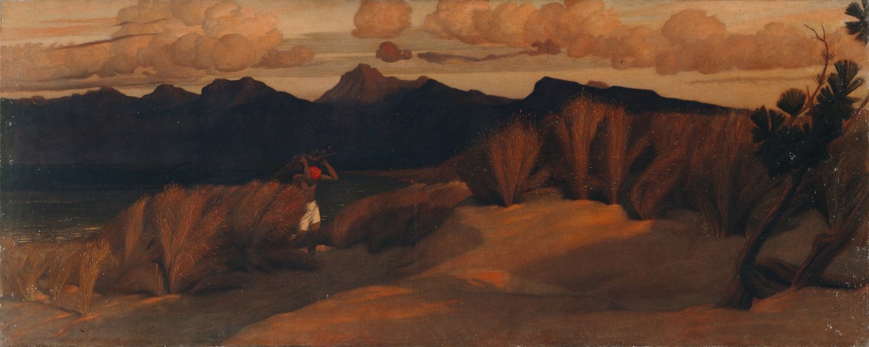 Nær Via Reggio, hvor Shelleys kropp ble funnet av William Blake Richmond