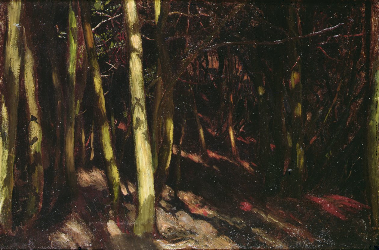 Trær, ca. 1890 (olje om bord) av William Blake Richmond