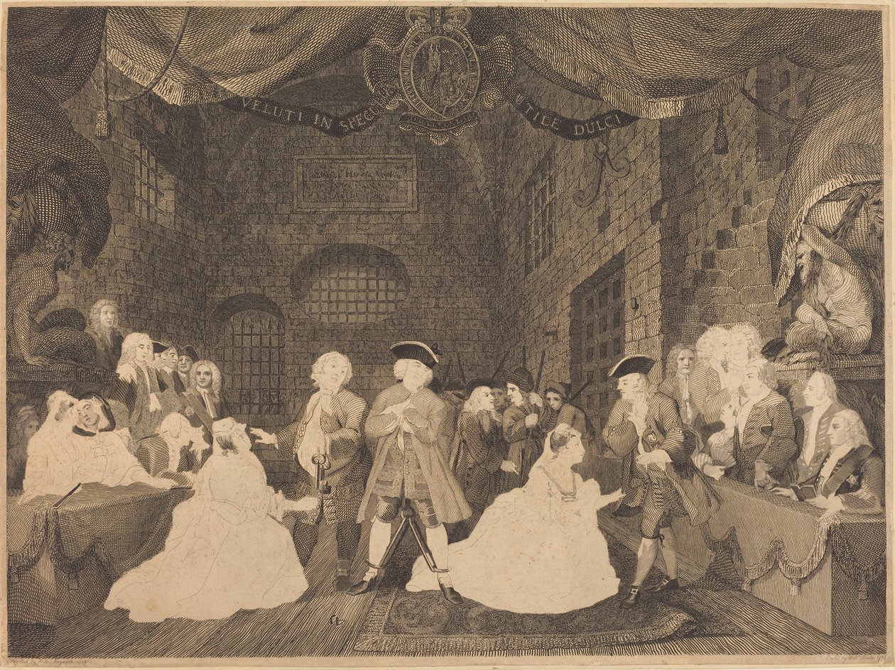 Tiggeropera, akt III av William Blake after William Hogarth