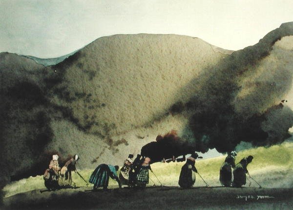 The Hoers (akvarell på papir) av William Blamire Young