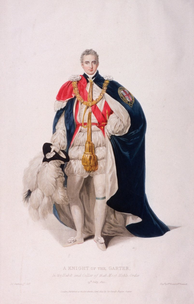 Ridder av strømpebåndet i seremoniell drakt, 1824 av William Bond