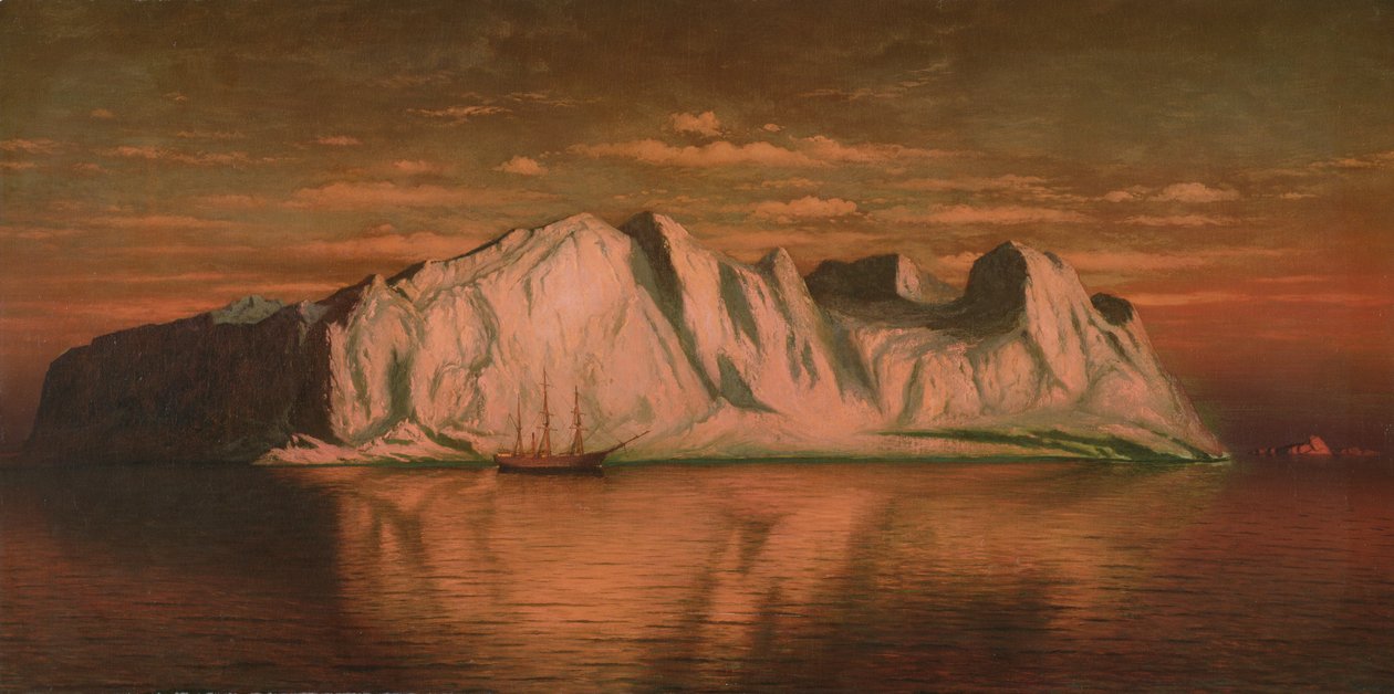 Muir Glacier, ca. 1872 (olje på lerret) av William Bradford