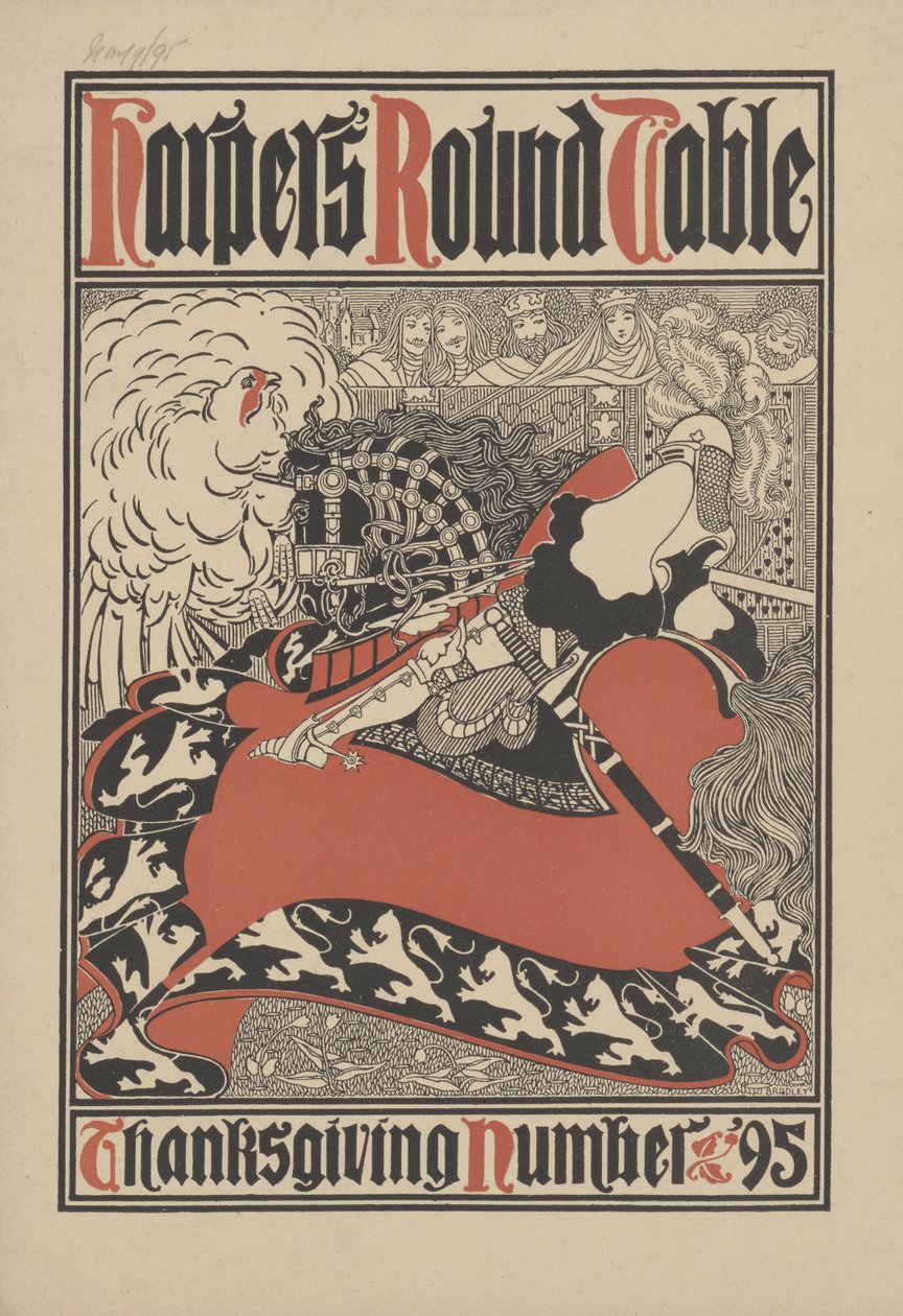 Harpers runde bord - Thanksgiving-nummer, 1895 av William Bradley