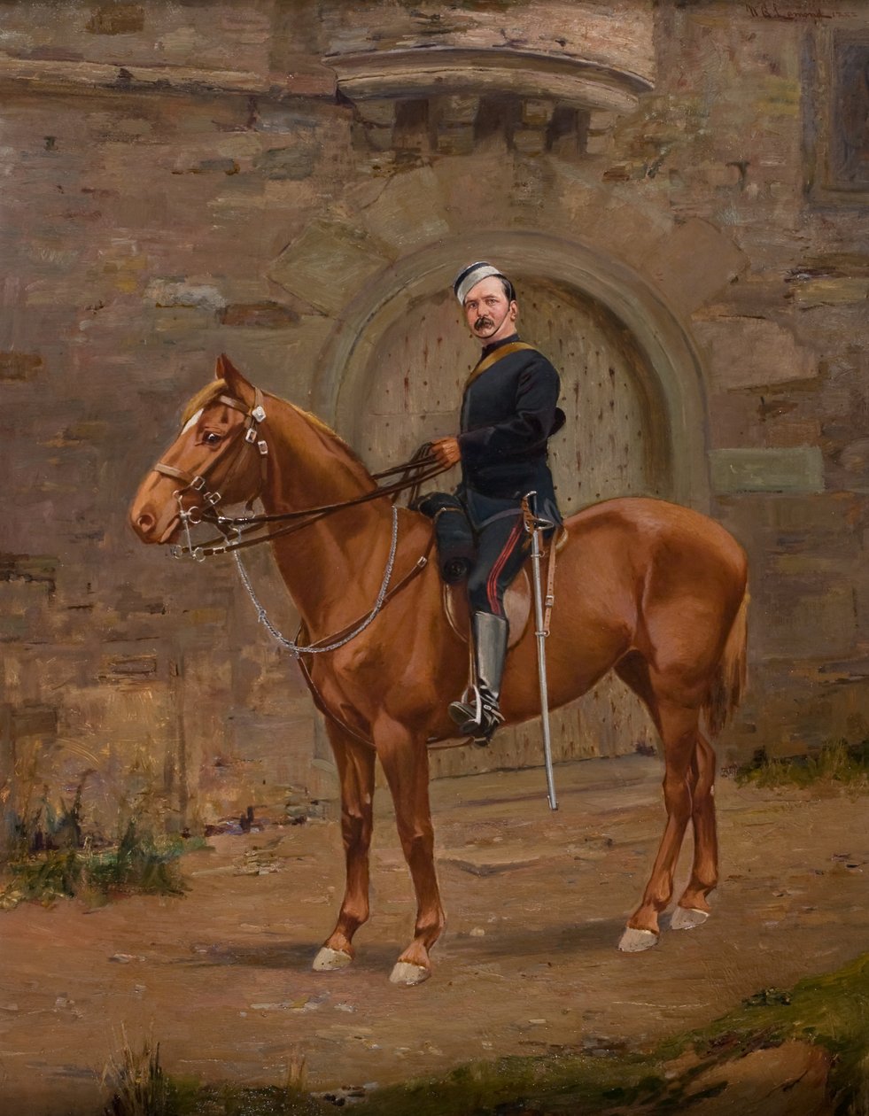 En frivillig offiser til hest av William Bradley Lamond