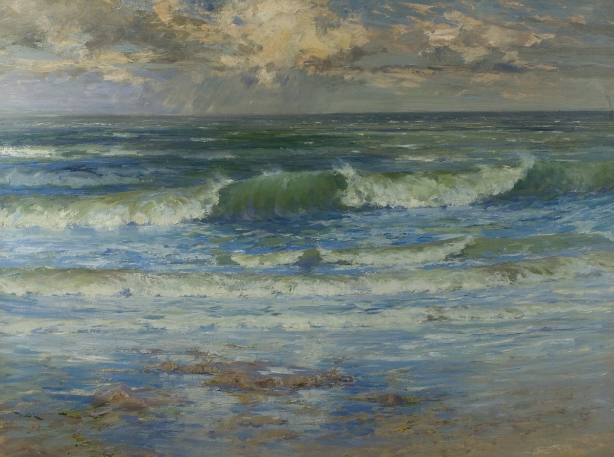 Nordsjøen (olje på lerret) av William Bradley Lamond
