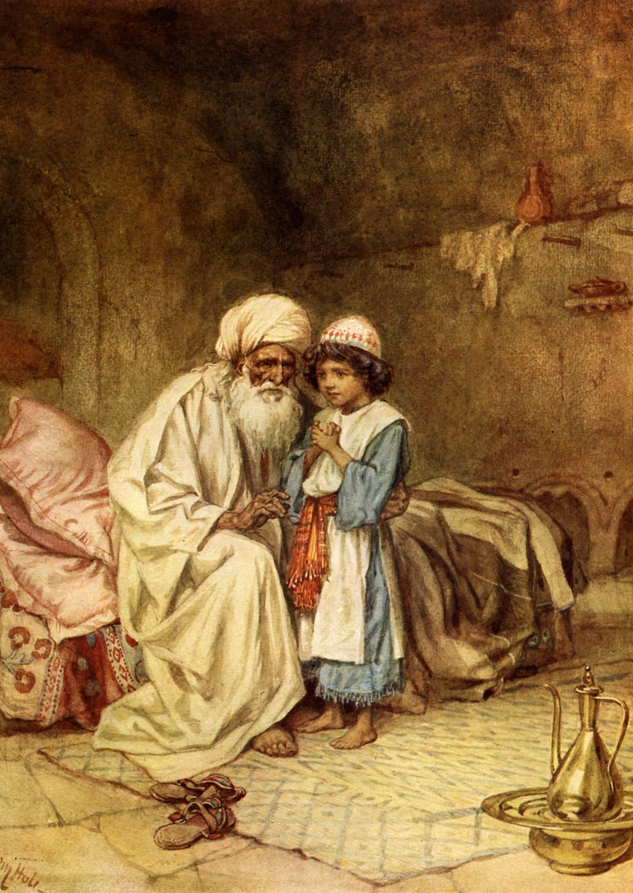 Eli og Samuel. Og han sa Det er Herren: - Bibelen av William Brassey Hole