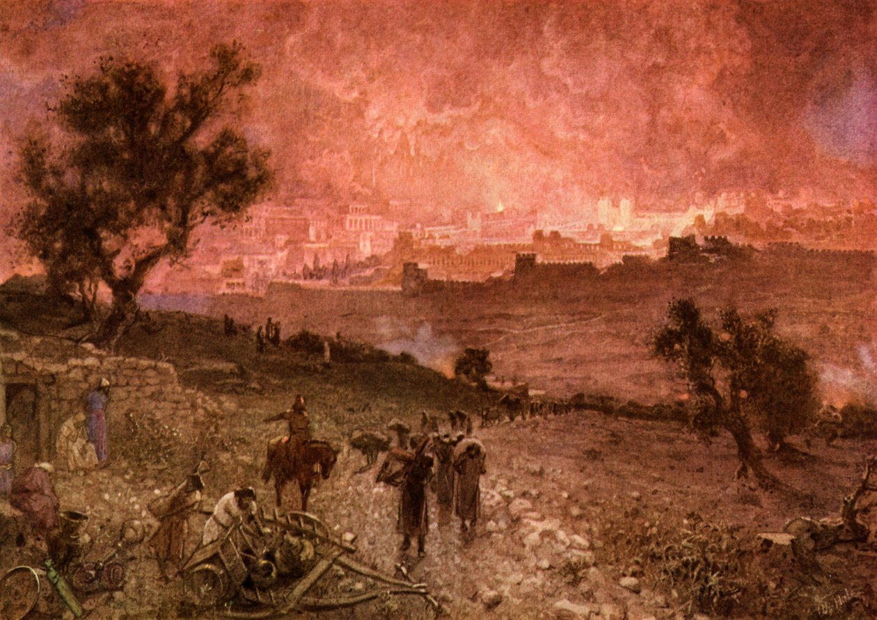 Ødeleggelsen av Jerusalem av Nebuzaradan - Bibelen av William Brassey Hole