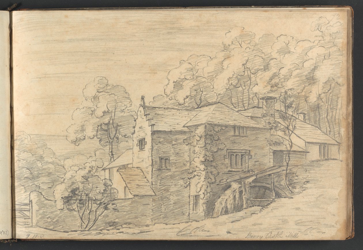 Berry Castle Mill av William Brockedon