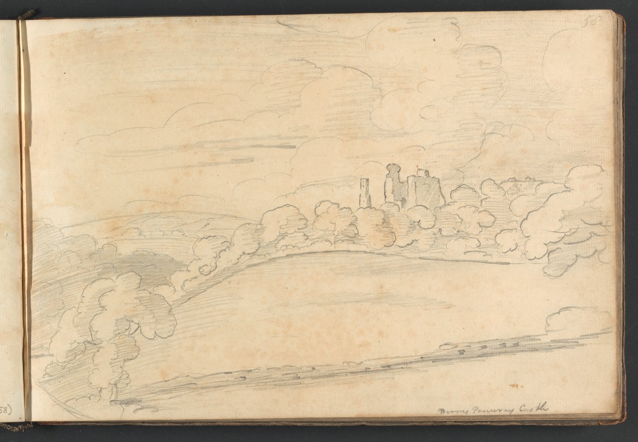 Berry Pomeroy Castle av William Brockedon