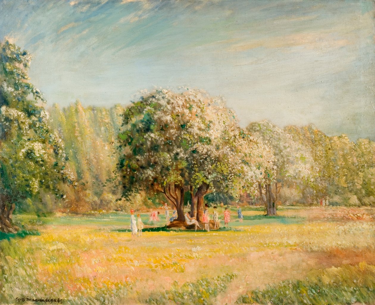 Blossom Time, Epping Forest, Essex av William Brown MacDougall