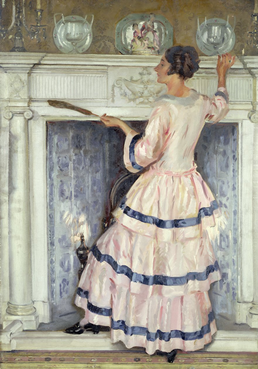 Fru Kelsey i rosa av William Bruce Ellis Ranken